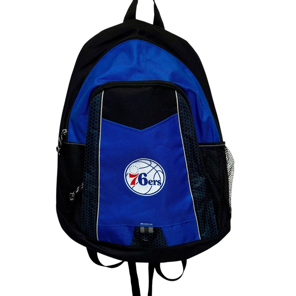 Philadelphia 76ers Basketball NBA Backpack Mens OS Blue Black Gemline EUC